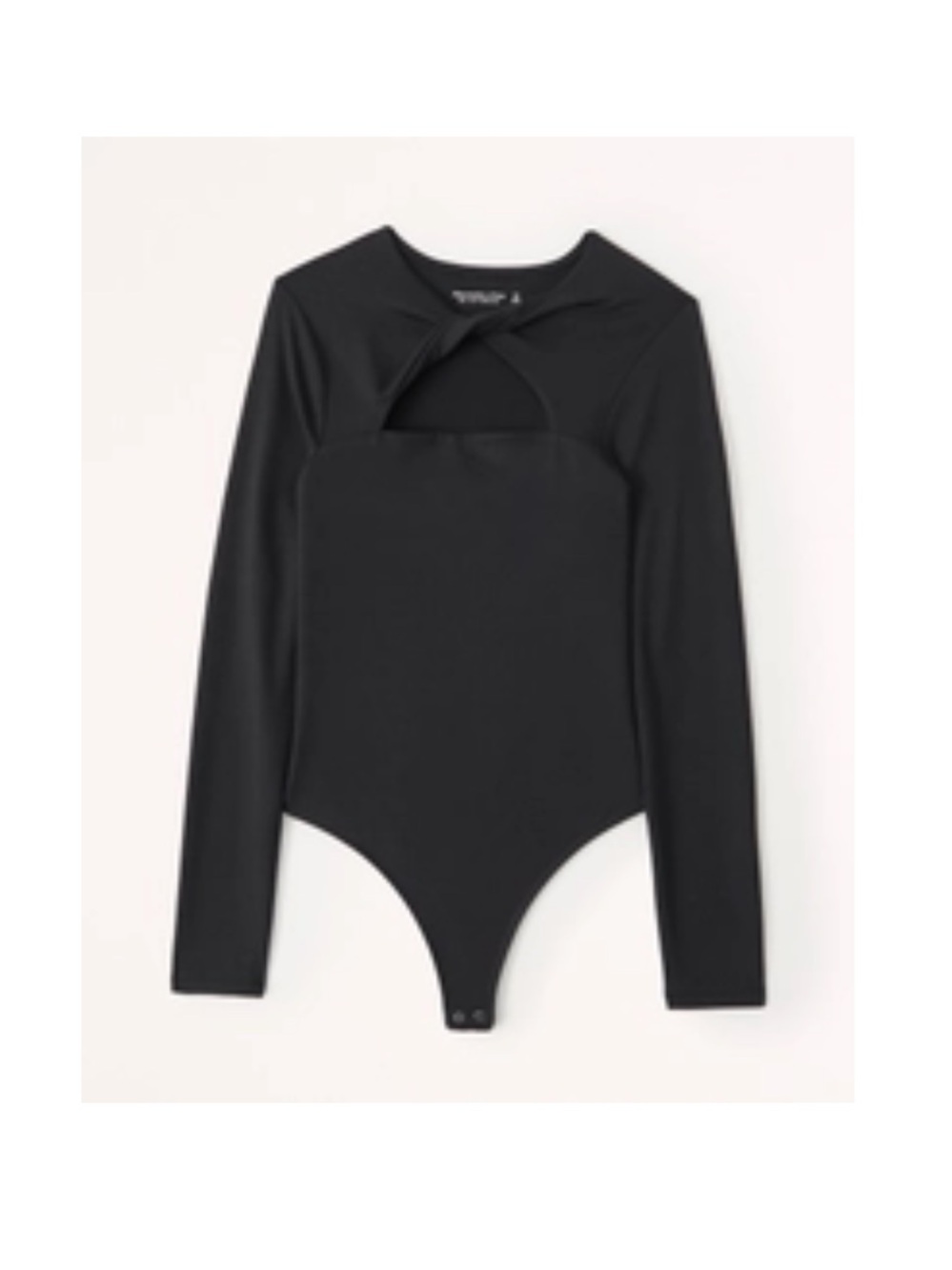 Abercrombie Long-Sleeve Seamless Fabric Twist Cutout Bodysuit | Size Small